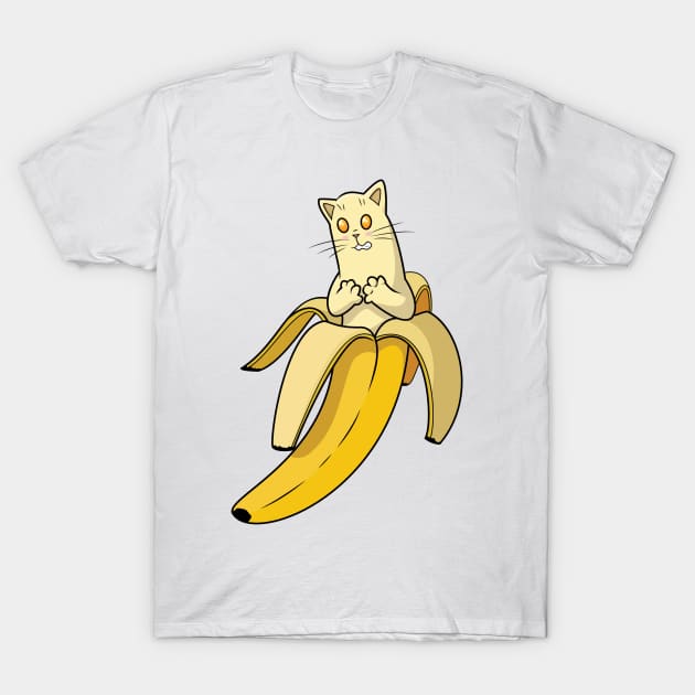 Banana Cat T-Shirt by smoorestudios